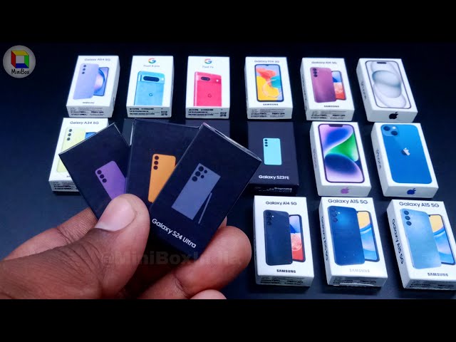 A Minibox unboxing of Galaxy S24 series | Miniphone