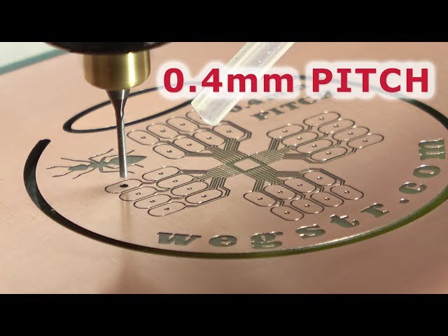 pcb making, pcb prototyping - STEP by STEP - 0.4mm PITCH - cnc prototyping machine WEGSTR