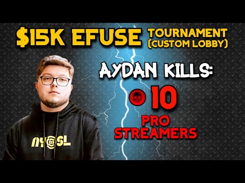 *NEW* WARZONE Aydan Kills 10 Pro Streamers!! W/Zlaner, Destroy, SuperEv $15K EFuse Tournament