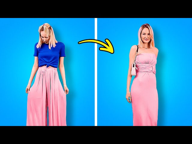 Upgrade your old Clothes in 5 minutes! Cool style ideas with one cut