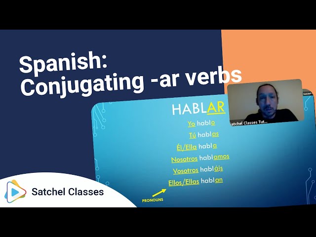 Spanish  Conjugating  ar verbs | Spanish | Satchel Classes