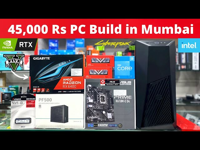 Rs 45,000 Ultimate Gaming PC Build with RX 6400 GPU | Pheonix Technology NX