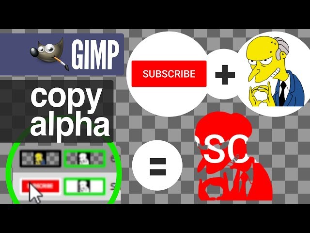 Copy Alpha from Layer to Layer in GIMP (Transparency COPY-PASTE) Quick