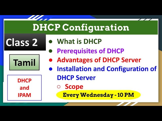#2 Install and Configuration of DHCP Server in Tamil | Huzefa #dhcp #computernetwork