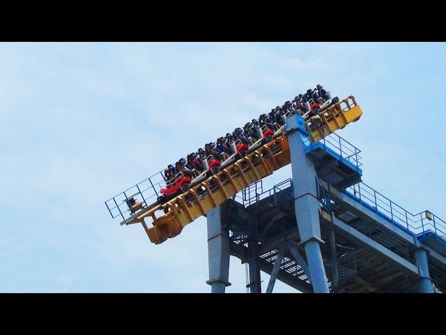 Gravity Max OMFG Tilt Roller Coaster POV Seriously Messed Up AWESOME Ride! 搶救地心