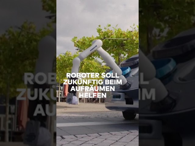 WALL-E BALD REALITÄT? Deutscher "Citybot" soll autonom und emissionsfrei aufräumen | WELT #shorts