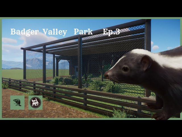 Striped Skunk Enclosure | Badger Valley Park | Planet Zoo | Speed Build | Ep.3