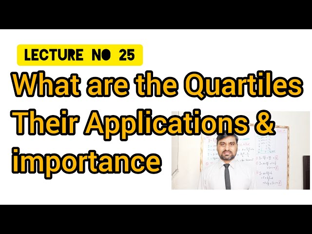 What are the Quartiles, their Applications and Importance