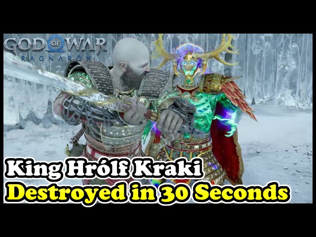 Destroy Berserker King Hrólf Kraki in 30 Seconds God of War Ragnarök Best Build Guide