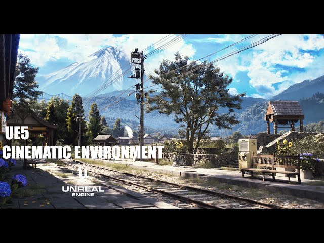 Unreal Engine Cinematic Environment Japanese Station Time laps