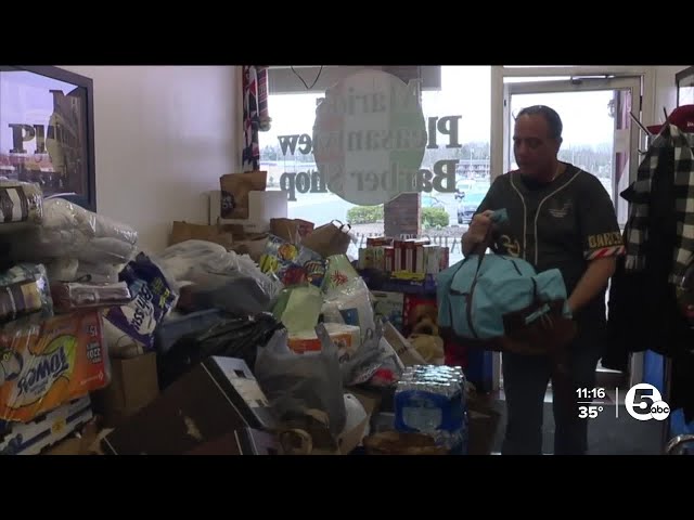 Parma barber shop collecting donations for Indian Lake after deadly tornado