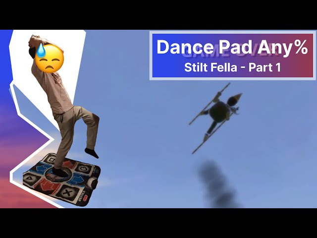 So I decided to play Stilt Fella on a DANCE PAD ... Part 1