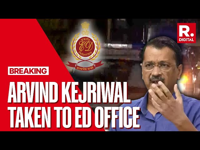 Arvind Kejriwal Taken to ED Office From His Residence After Being Arrested In Liquorgate| The Debate