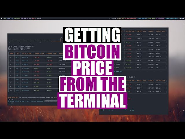Crypto Currency Rates From The Command Line
