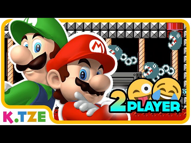 Super Mario 2 Player Switch 😂😱 Chain Chomp! | K.Tze