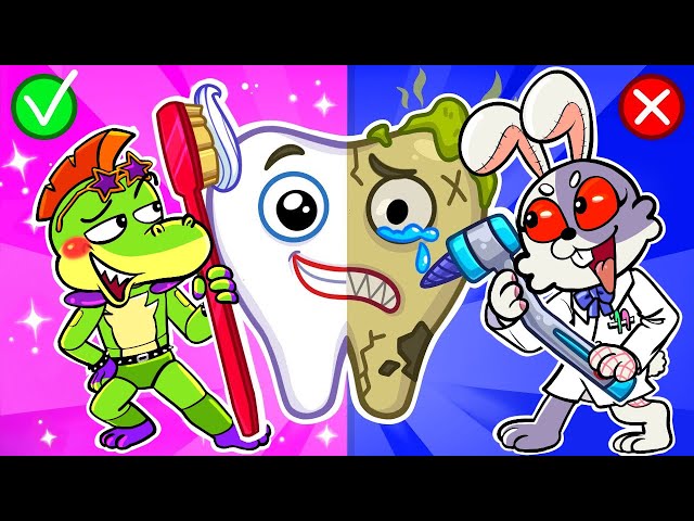 [Animation]🦷Going to the Vanny Dentist! Monty's Bad Teeth😬 FNAF SB & Huggy Wuggy Animation|SLIME CAT