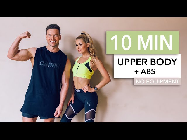 10 MIN UPPER BODY + ABS - for arms, chest and core with DJ Joel Corry / No Equipment I Pamela Reif