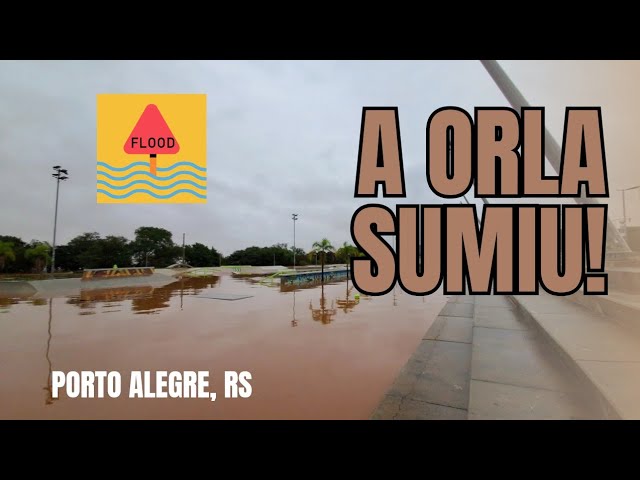 Águas inundam a Orla do Guaíba em Porto Alegre e nível continua a subir! - 03/05/2024