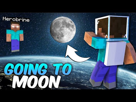 I Went to MOON to Stop HEROBRINE in Minecraft