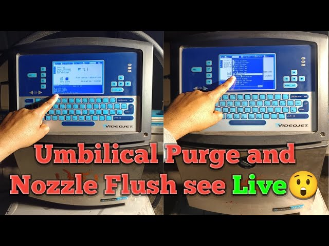 umbilical purge videojet | videojet nozzle flush | nozzle flush | videojet umbilical purge