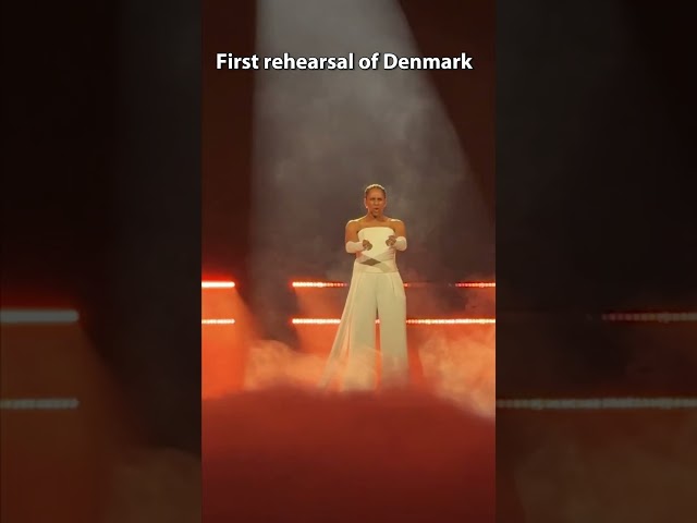 🇩🇰 A snippet from the first rehearsal of Denmark. (SABA - SAND) #esc2024