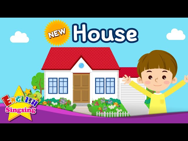 Kids vocabulary - [NEW] House - Parts of the House - English educational video