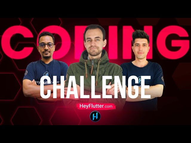 Flutter Coding Challenge 🙋‍♂️🙋‍♀️ (Livestream)