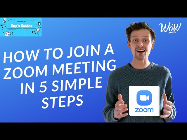 Guy's Guides for Seniors: How to join a Zoom Meeting in 5 Simple Steps
