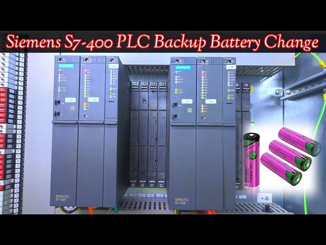 How to Replace S7-400 PLC Backup Battery ⁠| s7-400 PLC Battery Change ⁠| Siemens PLC.