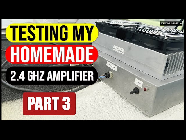 Homemade 2.4 GHz RF Amplifier - Testing ON AIR