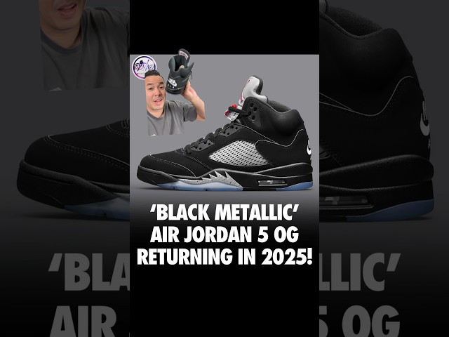 RETURN OF JORDAN 5 BLACK METALLIC OG !!!! #jordan #sneakers #shorts
