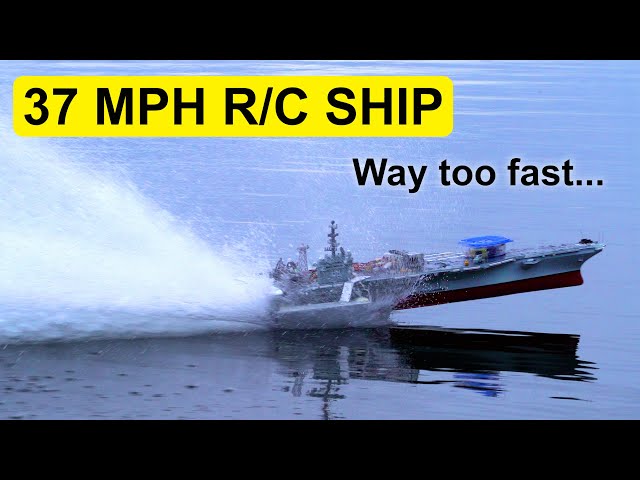 Worlds Fastest R/C Aircraft Carrier