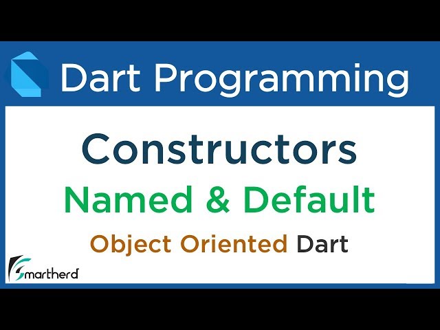Dart Constructors: Default, Named and Parameterised Constructor. Dart Flutter Tutorial. #8.2