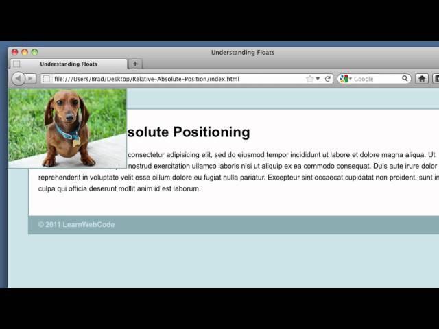 CSS Absolute and Relative Positioning Tutorial