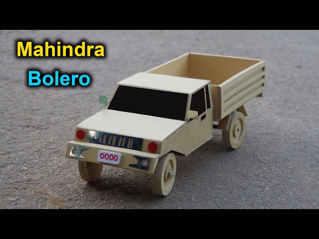 How To Make RC Mahindra Bolero Pick-up From Cardboard || Cardboard Toy Car || Easy DIY