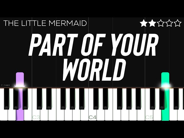 The Little Mermaid - Part of Your World | EASY Piano Tutorial