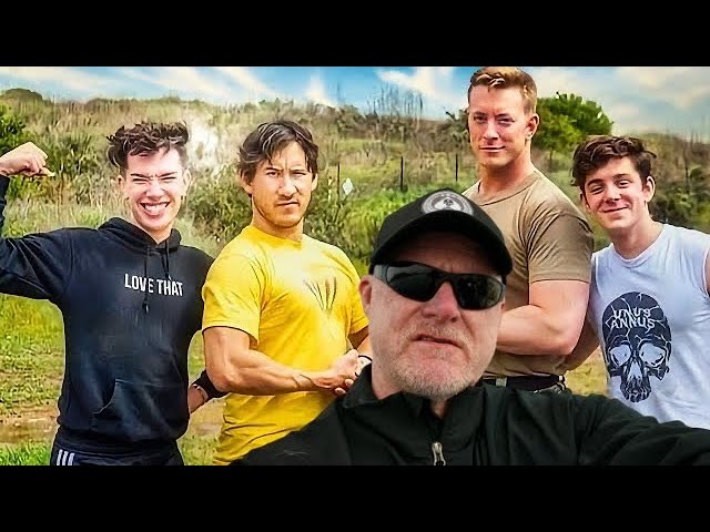 Markiplier & James Charles VS USMC Obstacle Course (Marine Reacts)