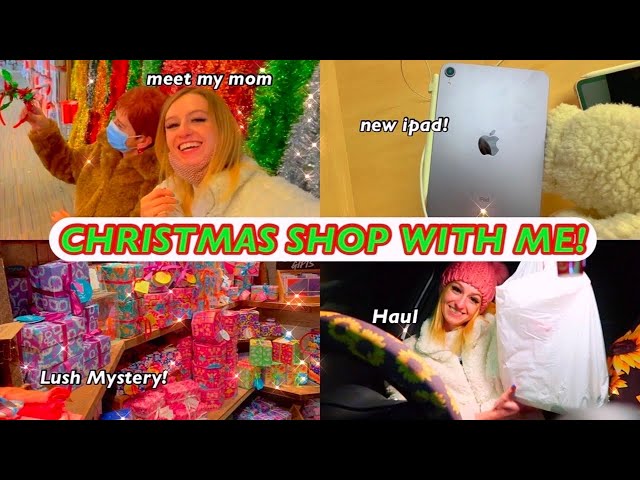 CHRISTMAS SHOP WITH ME 2021!🎅🏻*NEW IPAD!😍* (featuring my MOM!) | Vlogmas Day 9