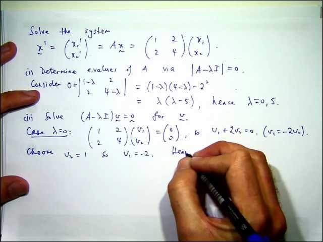How to solve systems of differential equations