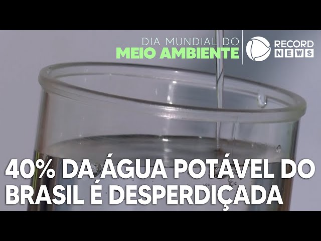 Dia Mundial do Meio Ambiente: 40% da água potável do Brasil é desperdiçada