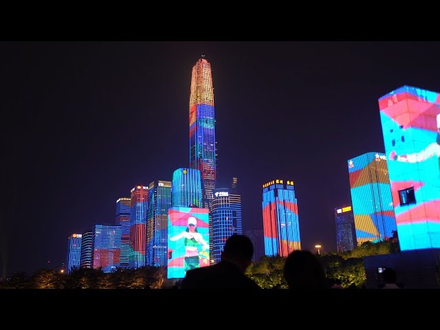 Shenzhen Light Show in 4K by Sony A9