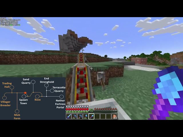 A Tour of My Minecart Rail Network
