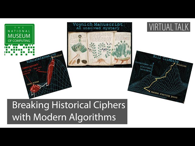 Breaking Historical Ciphers with Modern Algorithms | Virtual Talk