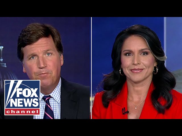 Tulsi warns Tucker how taxes could fund puberty blockers on military bases