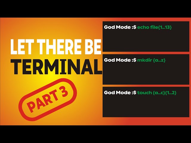 Linux bash terminal |curly braces automation-part 3