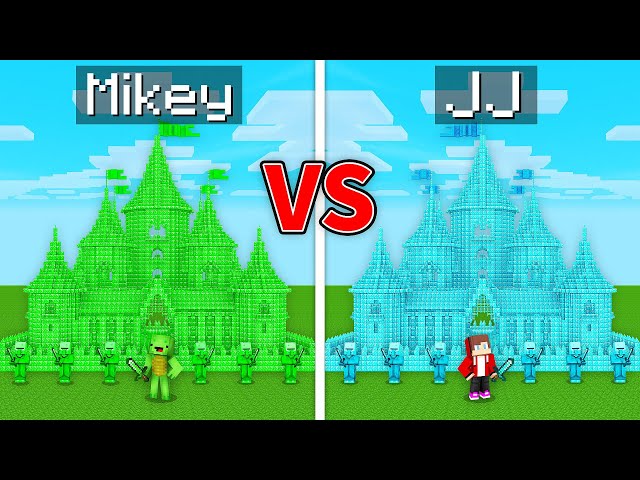 Mikey EMERALD vs JJ DIAMOND Kingdom in Minecraft (Maizen)