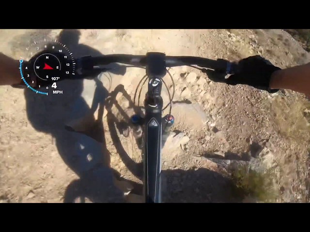 Mountain Biking in Vegas - Landmine Loop with Superman Crash - GoPro 4K