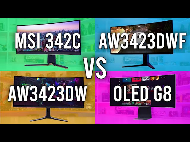Samsung OLED G8 vs Alienware AW3423DW vs MSI MEG 342C vs Alienware AW3423DWF