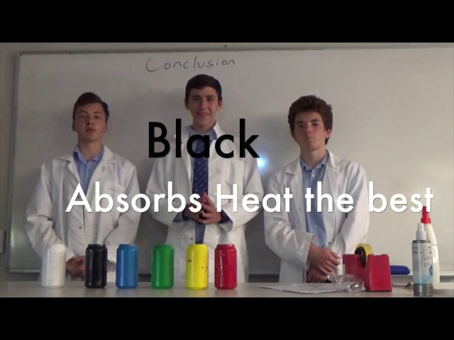 Year 10 Science - Video Concept Project - WHAT COLOUR ABSORBS HEAT BEST?