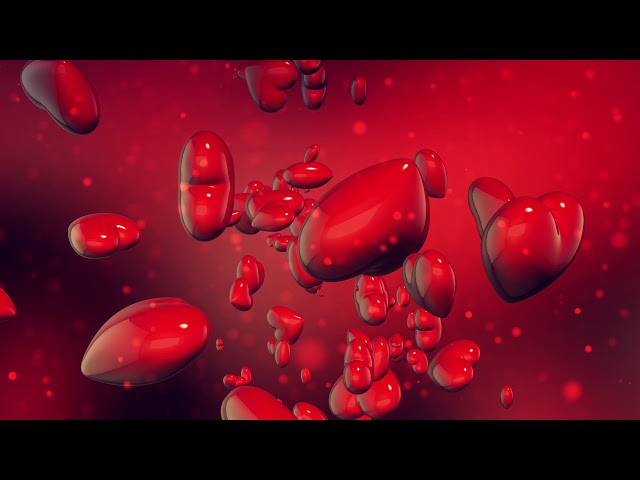 3D RED HEART MOTION ANIMATED VIDEO BACKGROUND @SUNARIVFX